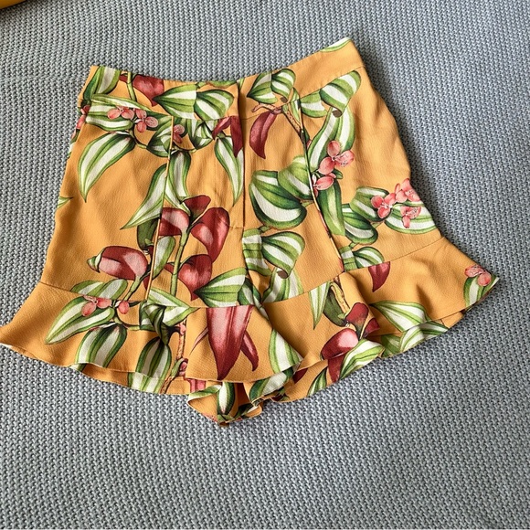 PatBO Zebrina Print Ruffle Hem Shorts Size 6 - Picture 4 of 13